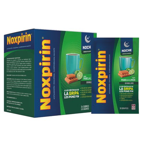 Noxpirin F Adultos Noche Panela Limon 24 Sobres