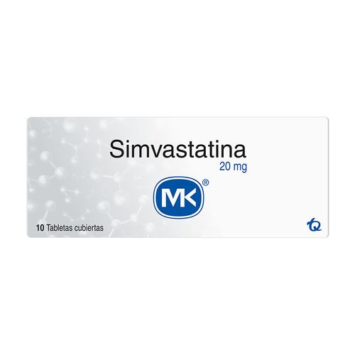 Simvastatina 20 Mg 10 Tabletas Mk