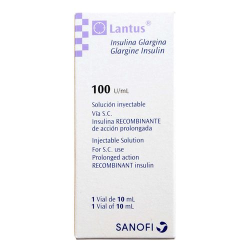 Lantus Frasco Vial 10 Ml (Refrigerado)