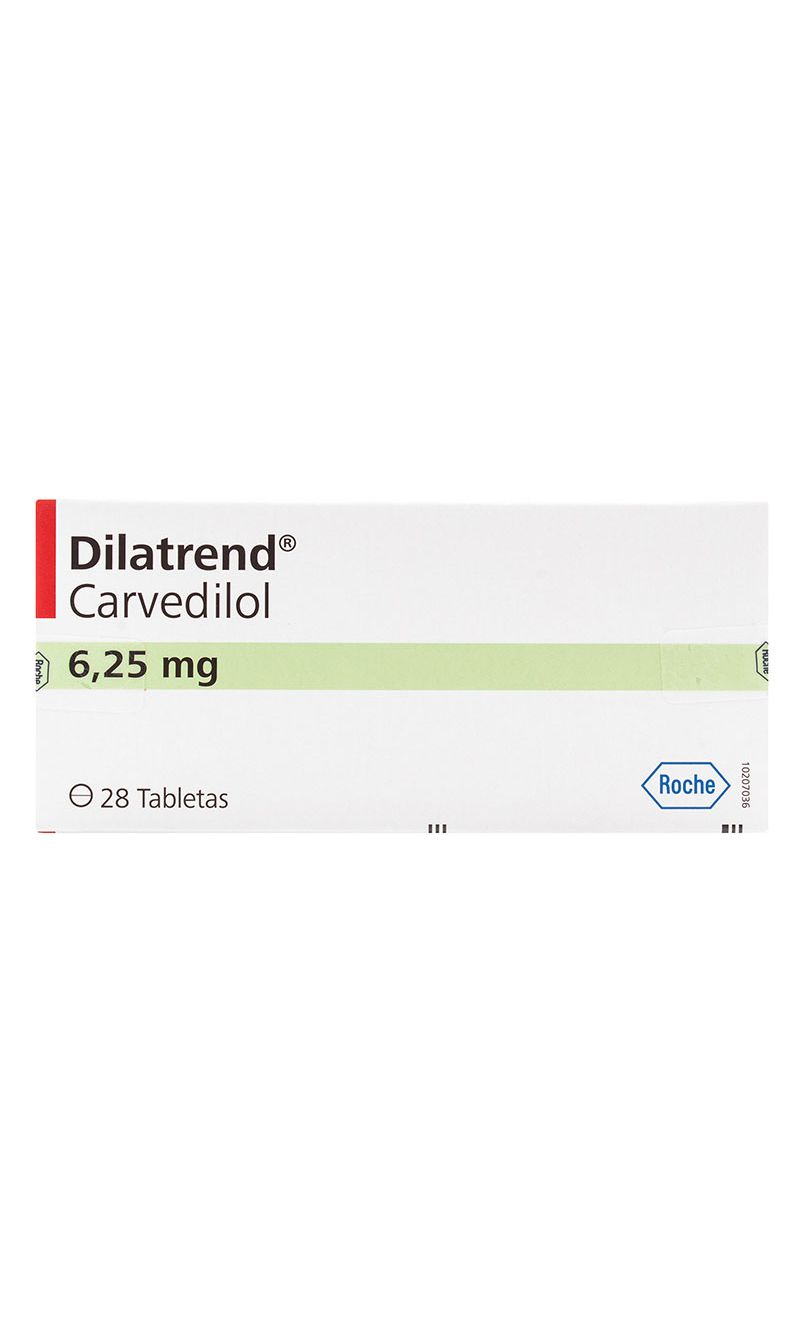 Dilatrend 625 Mg 28 Tabletas