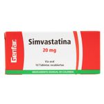 SIMVASTATINA-20-MG-10-TABLETAS-GF