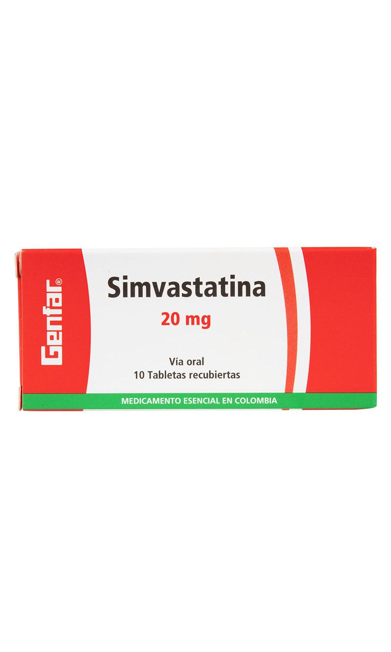 SIMVASTATINA-20-MG-10-TABLETAS-GF