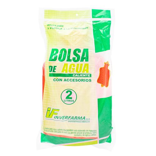 Bolsa Agua Caliente 2 Litro Con Accesorios.