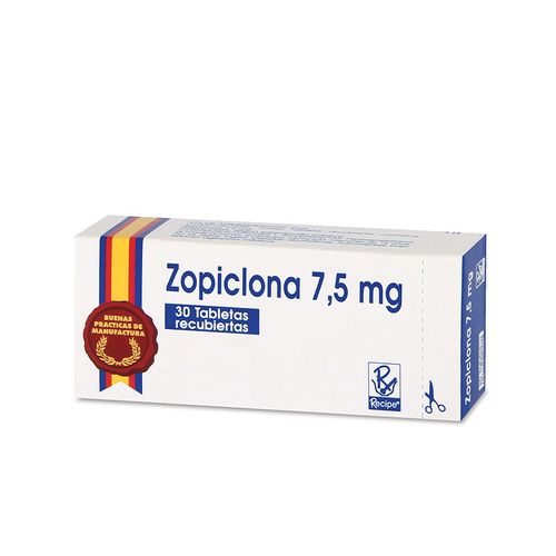 Zopiclona 7.5 Mg 30 Tabletas Rc