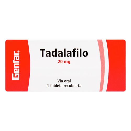 Tadalafilo 20 Mg 1 Comprimido Gf