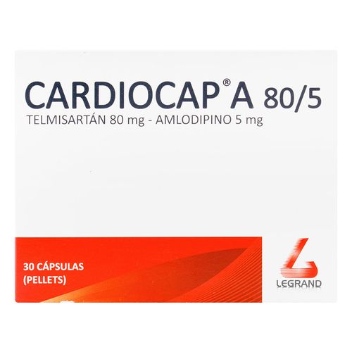 Cardiocap A 80/5 Mg 30 Tabletas