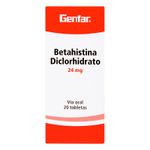 BETAHISTINA-24-MG-20-TABLETAS-GF
