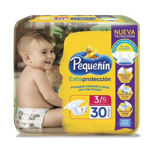 Pañal Pequeñin Extraproteccion Etapa 3 30 Unidades