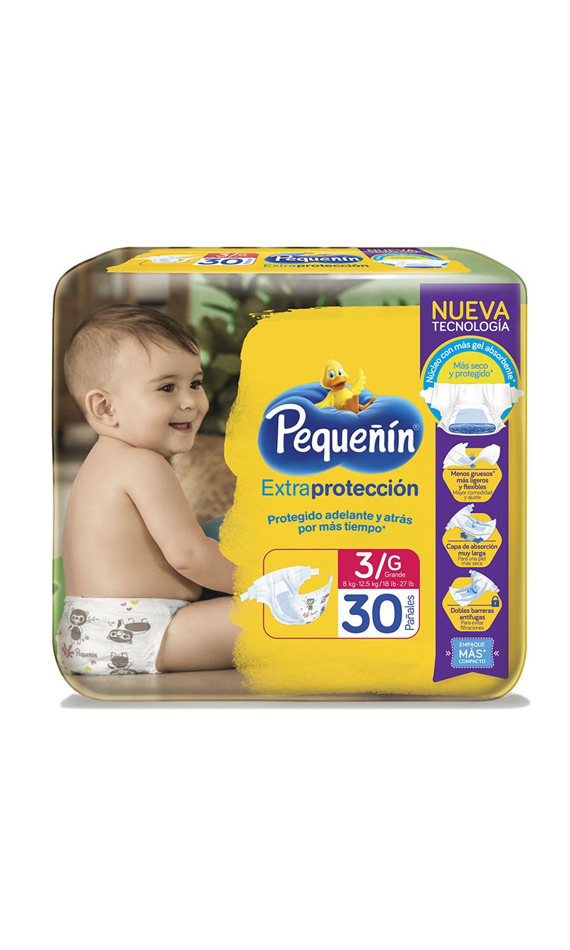 PAÑAL-PEQUEÑIN-EXTRAPROTECCION-ETAPA-3-30-UNIDADES