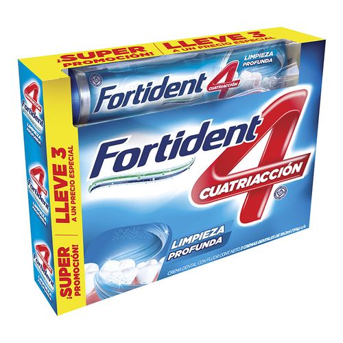 CREMA FORTIDENT LIMPIEZA 70 ML PAGUE 2 LLEVE 3