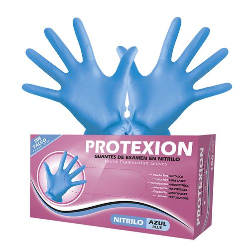Guante Examen Nitrilo Protex Talla M 100 Uds