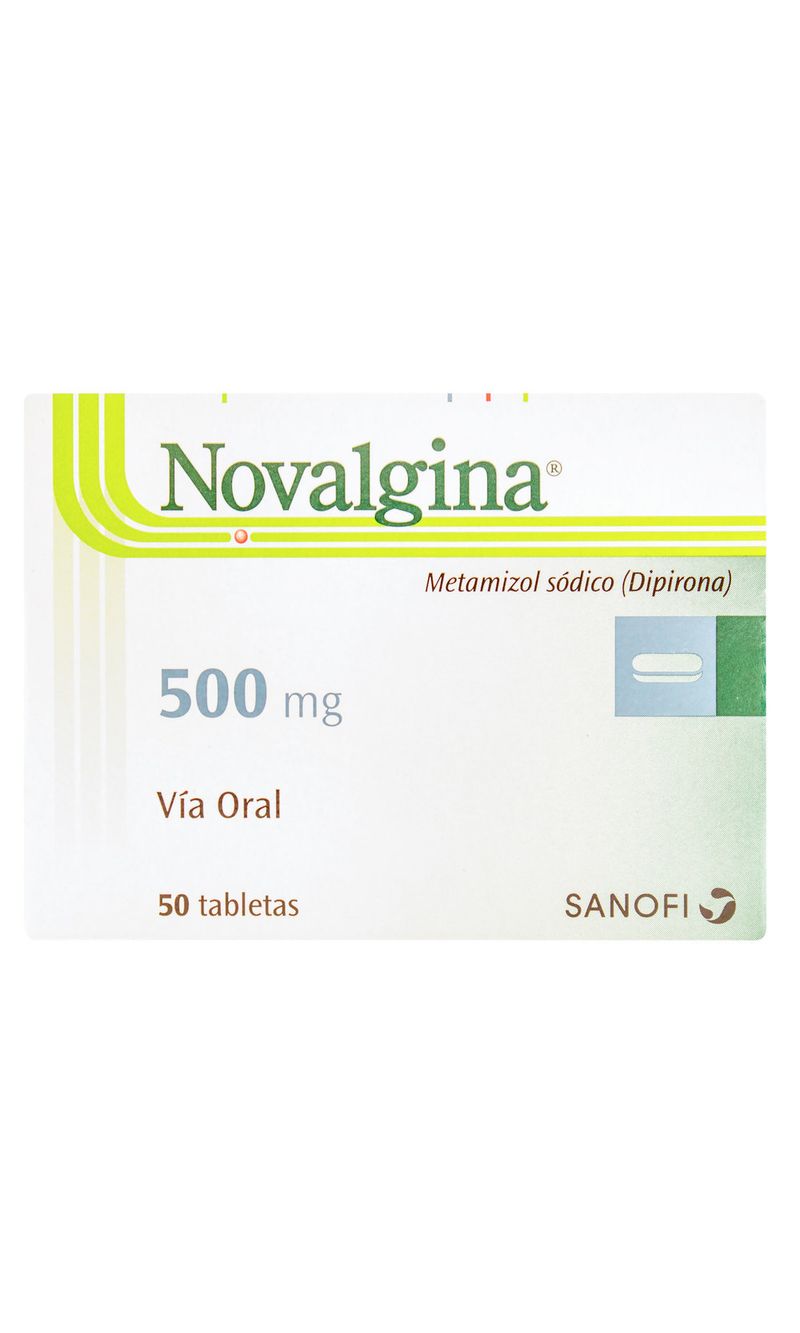 NOVALGINA 500 MG 50 TABLETAS