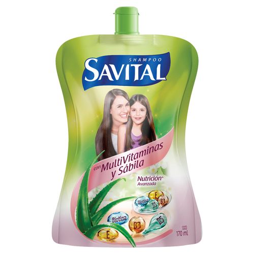 Shampoo Savital Multivitaminas Sabila 170Ml D.P