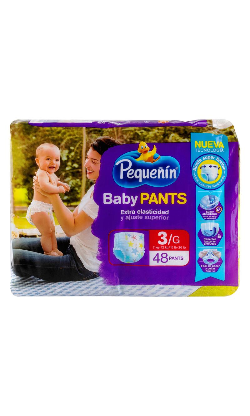 PAÑAL-PEQUEÑIN-BABY-PANTS-ETAPA-3-GDE-48-UNIDADES