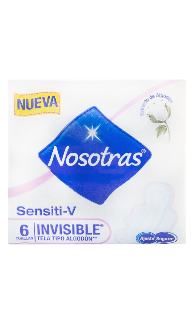 TOALLAS-NOSOTRAS-INVISIBLE-SENSITI-V-6-UNDS.