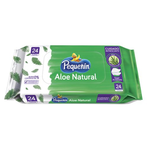 Panitos Humedos Pequeñin Aloe Vera 24 Unidades
