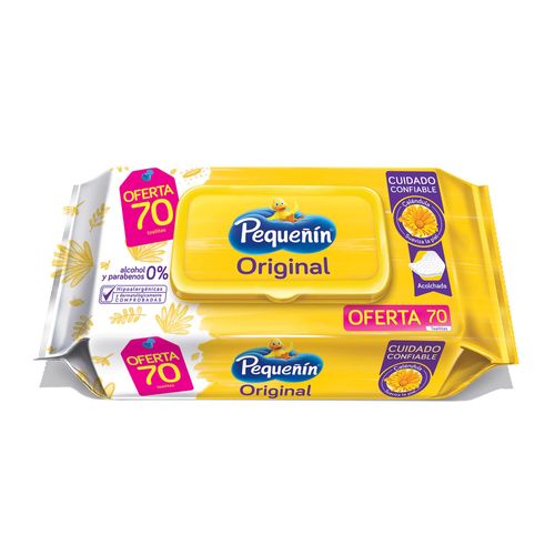 Toallas Humedas Pequeñin Original Y/O Karite Oferta 70 Unidades