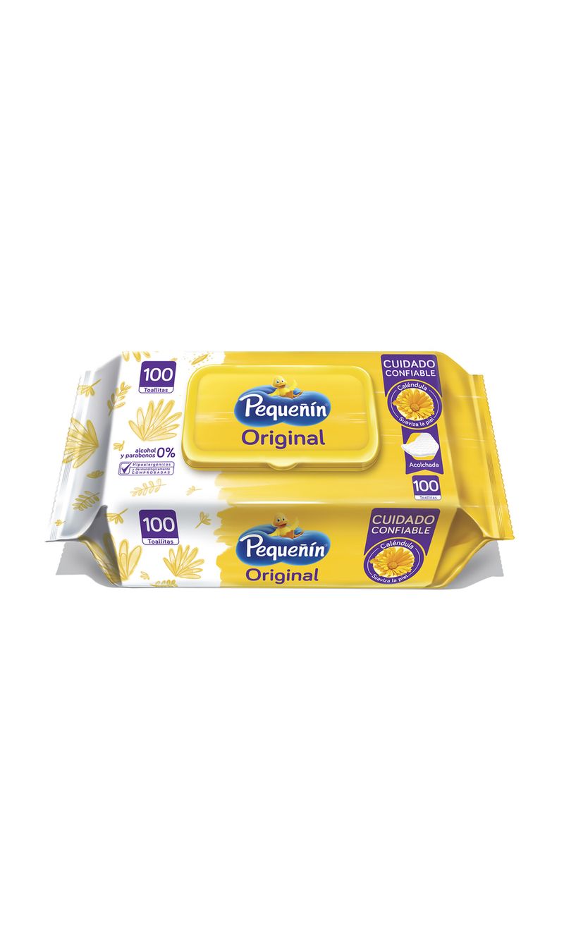 TOALLAS-HUMEDAS-PEQUEÑIN-ORIGINAL-Y-O-KARITE-OFERTA-100-UNIDADES