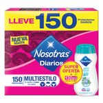 PROTECTORES-NOSOTRAS-DIARIOS-MULTIESTILO-150UD-JABON-INTIMO-130ML
