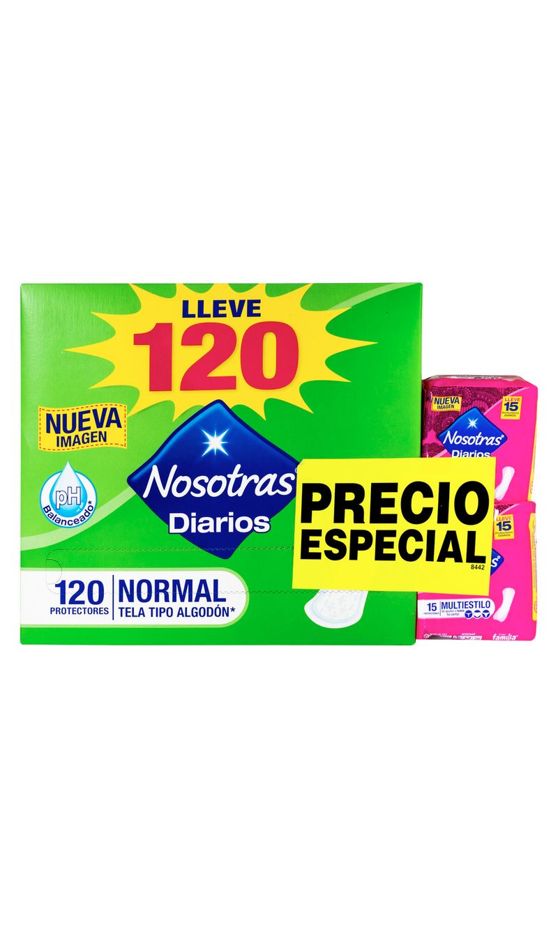 PROTECTORES-NORMAL-NOSOTRAS-120-UNDS--PROT.-MULTI.-30-UNDS.