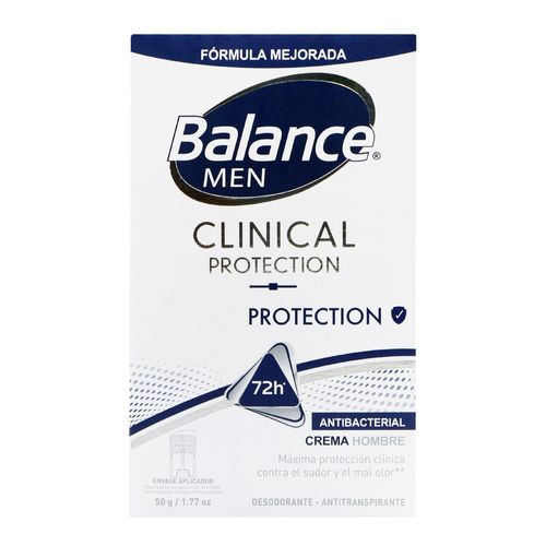Desodorante Balance Crema Clinical Protection 50 Gr Hombre