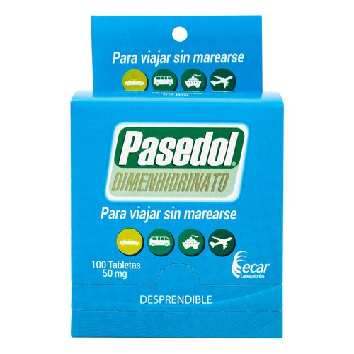Pasedol 50 Mg 100 Tabletas