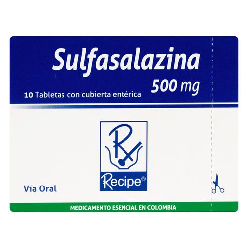 Sulfasalazina 500 Mg 10 Tabletas Rc