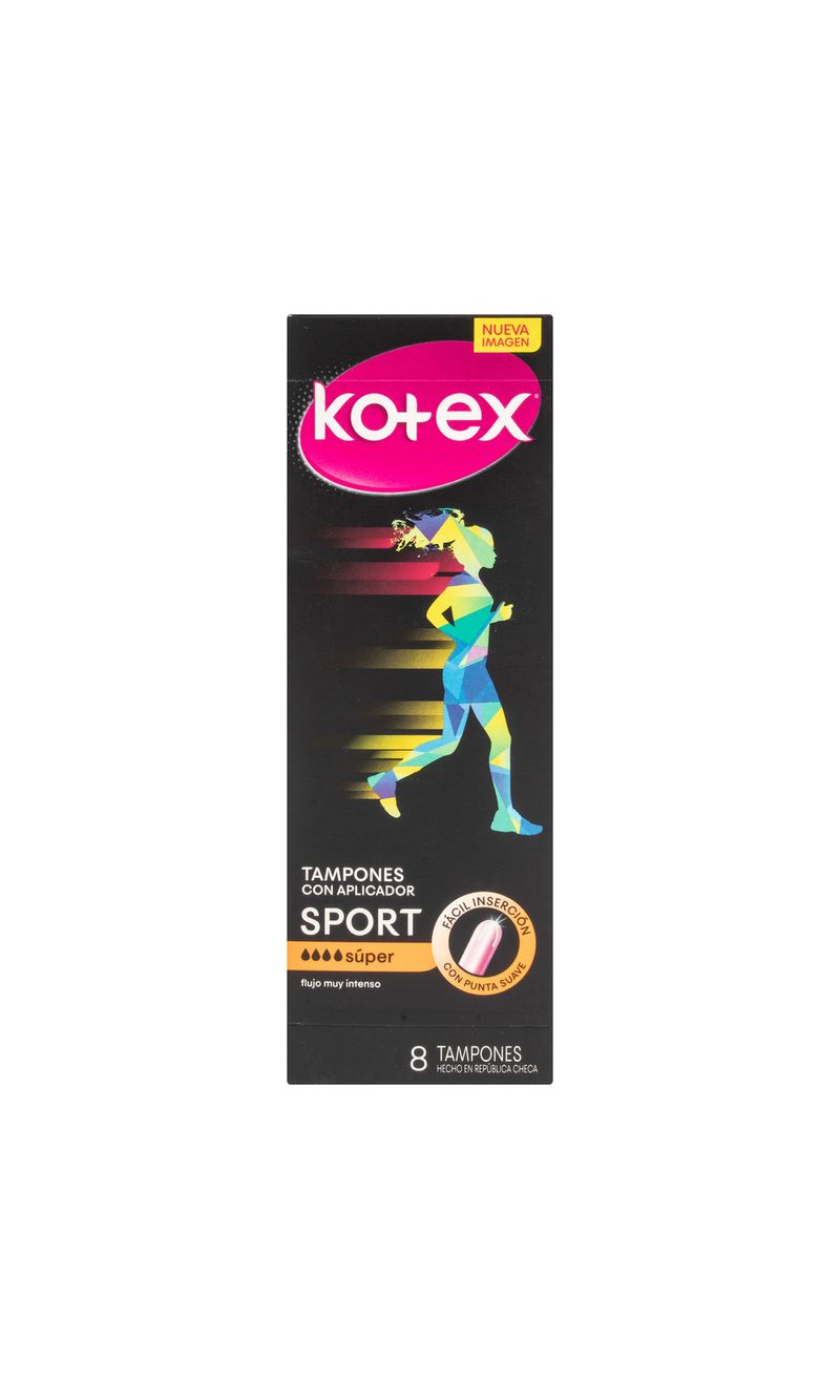 TAMPON-KOTEX-SPORT-SUPER-CON-APLICADOR-8-UDS