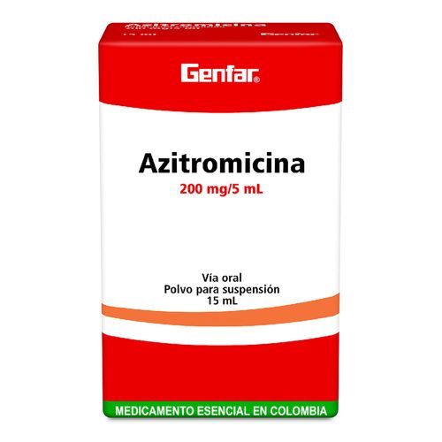 Azitromicina 200 Mg Suspension 15 Ml Gf