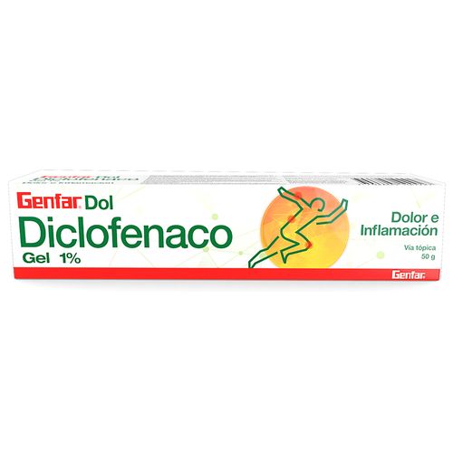 Diclofenaco 1% Gel 50 Gr Genfardol