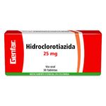 HIDROCLOROTIAZIDA-25-MG-30-TABLETAS-GF