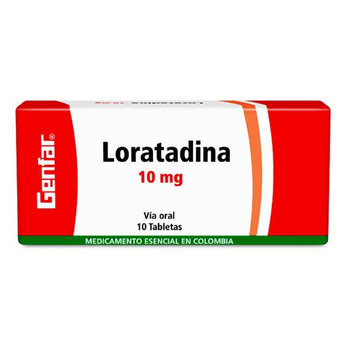 Loratadina 10 Mg 10 Tabletas Gf