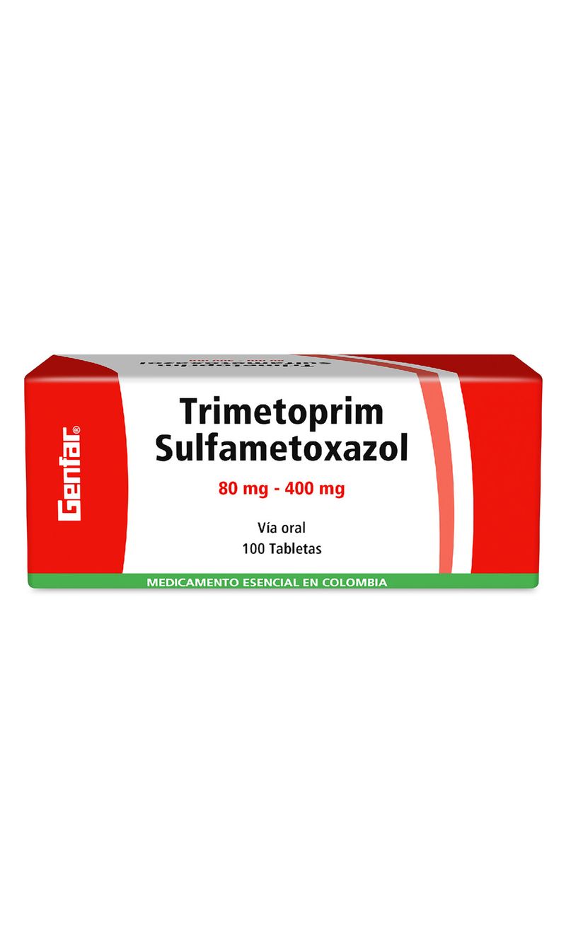 TRIMETOPRIM-SULFAMETOXAZOL-80-400-100-TABLETAS-GF