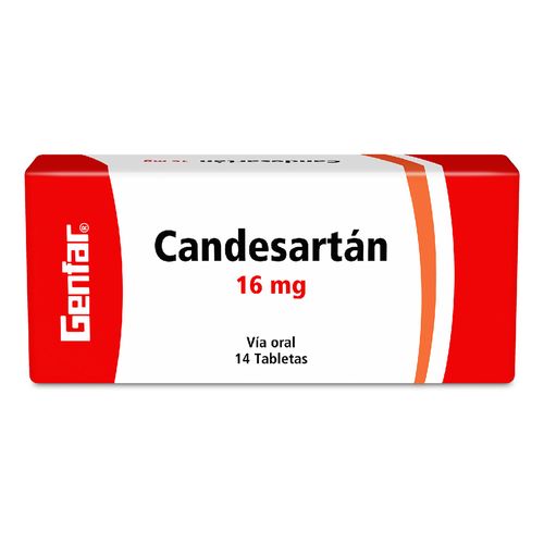 Candesartan 16 Mg 14 Tabletas Gf