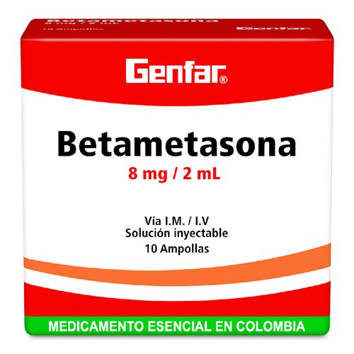 Betametasona 8 Mg 2 Ml 10 Ampollas Gf