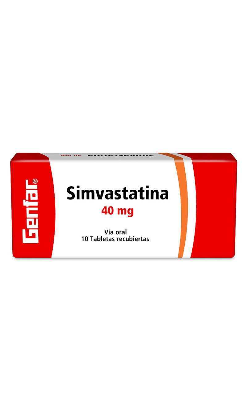 SIMVASTATINA-40-MG-10-TABLETAS-GF