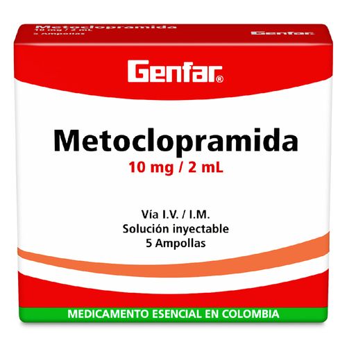 Metoclopramida 10 Mg 2 Ml 5 Ampollas Gf