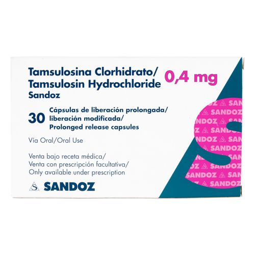 Tamsulosina 0.4 Mg 30 Capsulas Sz
