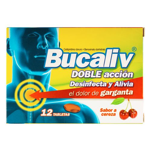 Bucaliv Cereza 12 Tabletas