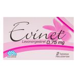 EVINET-0.75-MG-2-TABLETAS