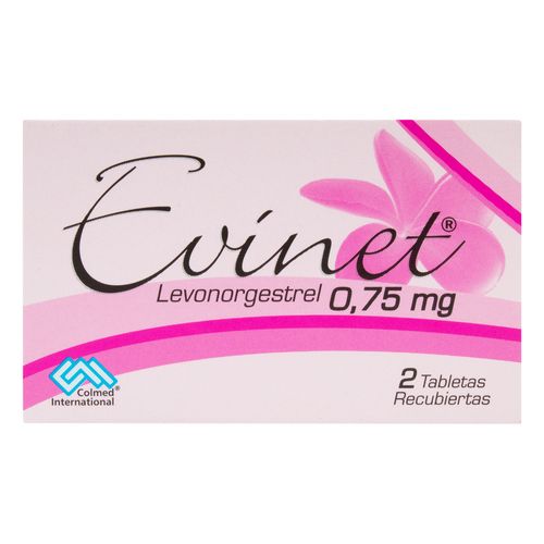 Evinet 0.75 Mg 2 Tabletas