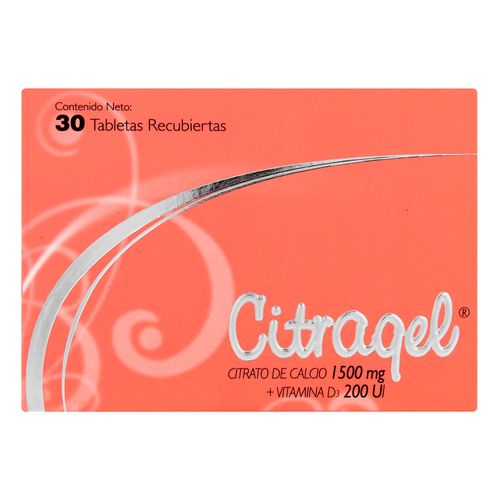 Citragel 1500 Mg/200 Ui 30 Tabletas Recubiertas.