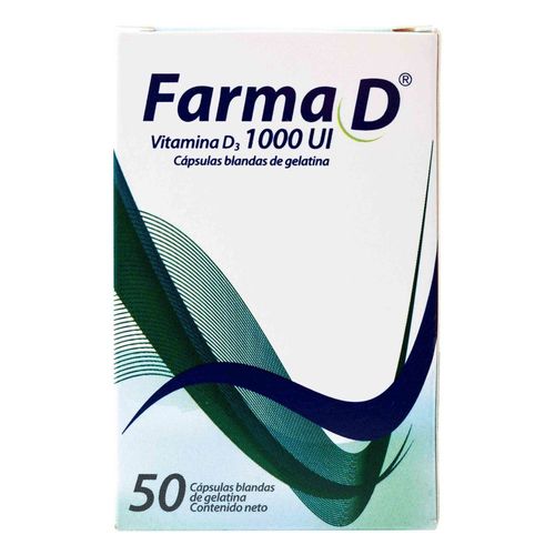 Farma D Vitamina D3 1000Ui 50 Capsulas