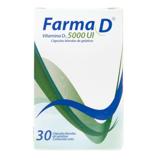 Farma D Vitamina D3 5000Ui 30 Capsulas