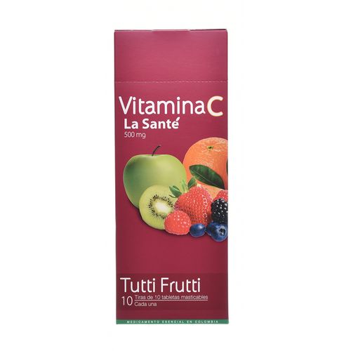 Vitamina C 500 Mg Tuttifru.100Tbs Ls