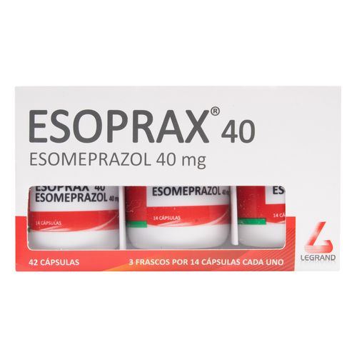 Esoprax 40 Mg 14 Capsulas 3 Frascos