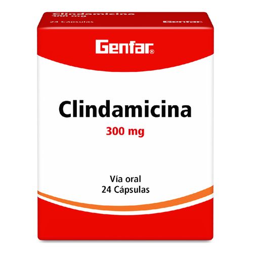 Clindamicina 300 Mg 24 Capsulas W