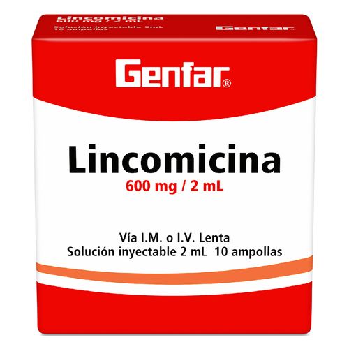 Lincomicina 600 Mg 10 Ampollas W