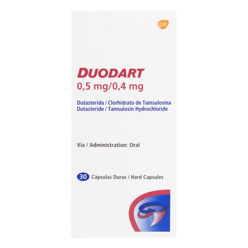 Duodart 0.5/0.4 Mg 30 Capsulas.