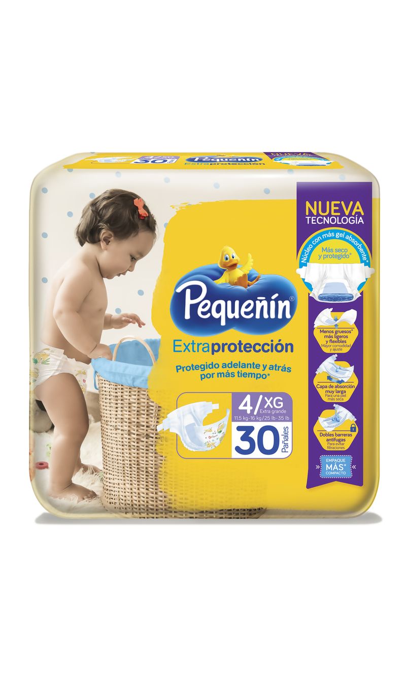 PAÑAL-PEQUEÑIN-EXTRAPROTECCION-ETAPA-4-30-UNIDADES